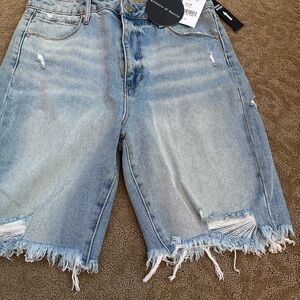 Articles Of Society Light Blue Denim Shorts